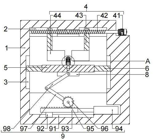 Full-automatic heat treatment production line for forged hub