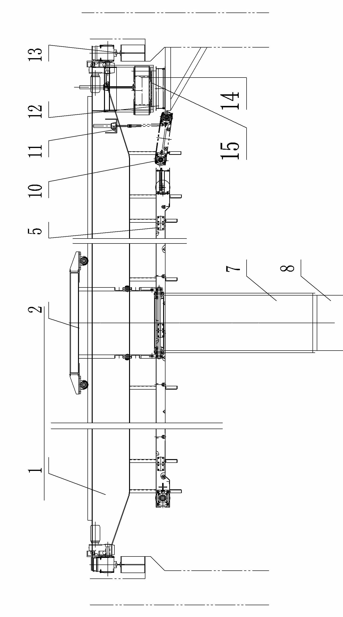 Un-stacking and stacking machine