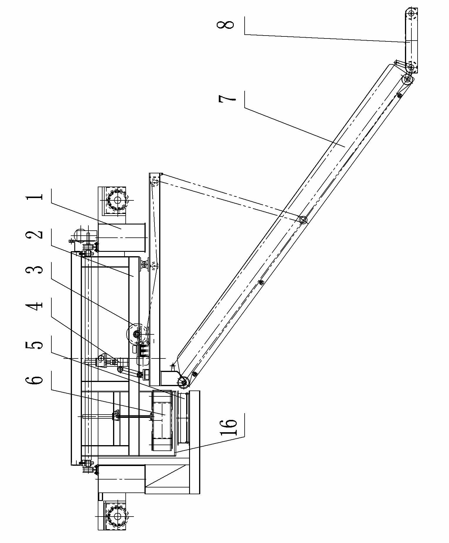 Un-stacking and stacking machine