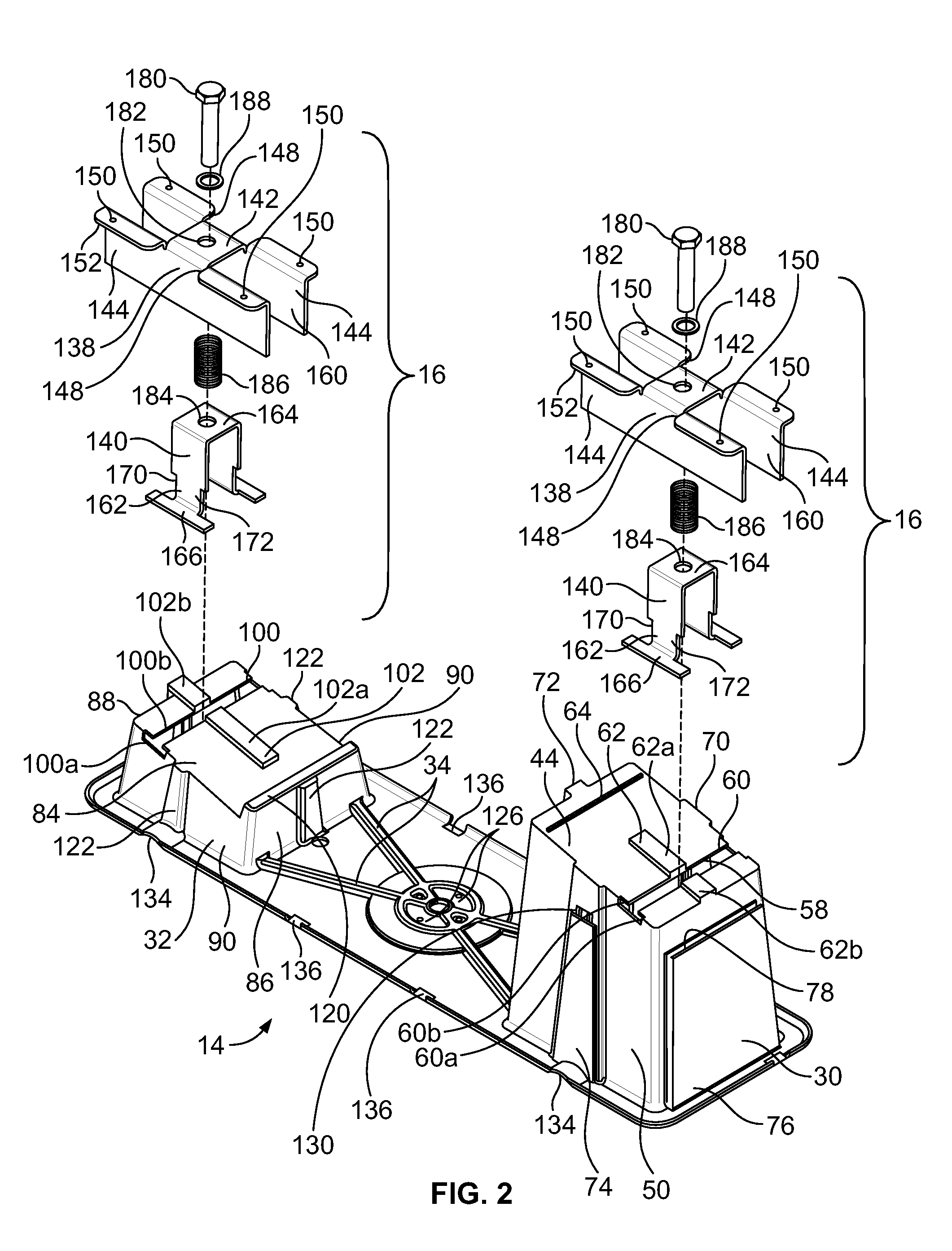 System for mounting solar modules