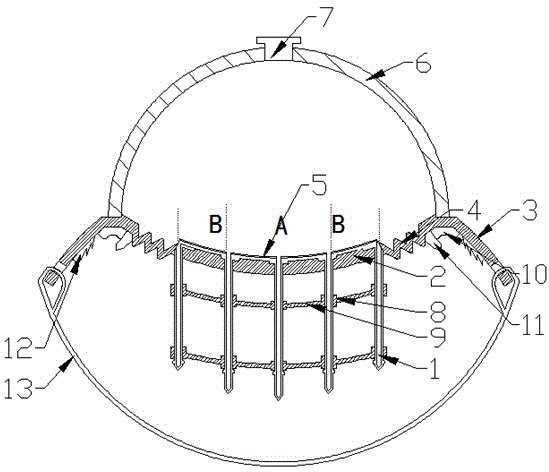 Pipe flow velocity sensor and application method thereof