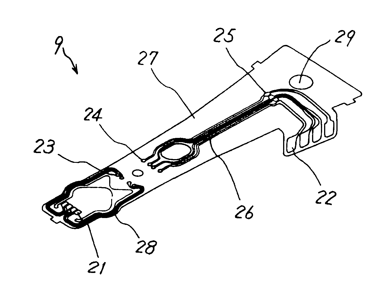 Testing method for a head IC