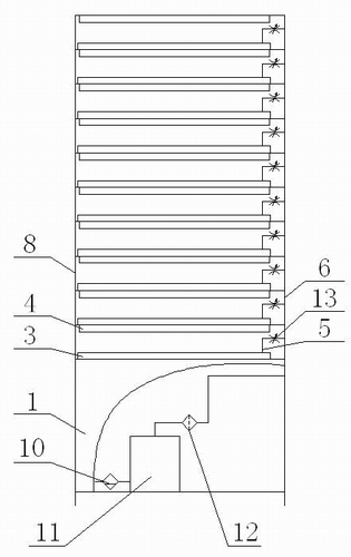 Azolla wet-culture oxygen supply device