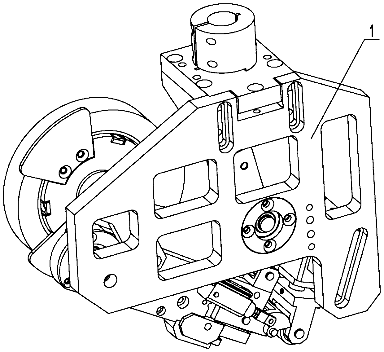 Tape roll-pressing pasting device