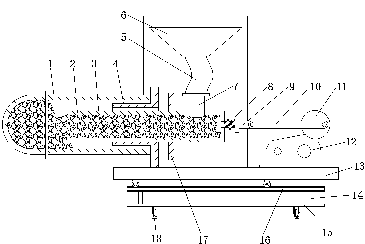 Loading device for smelting magnesium by Pidgeon process