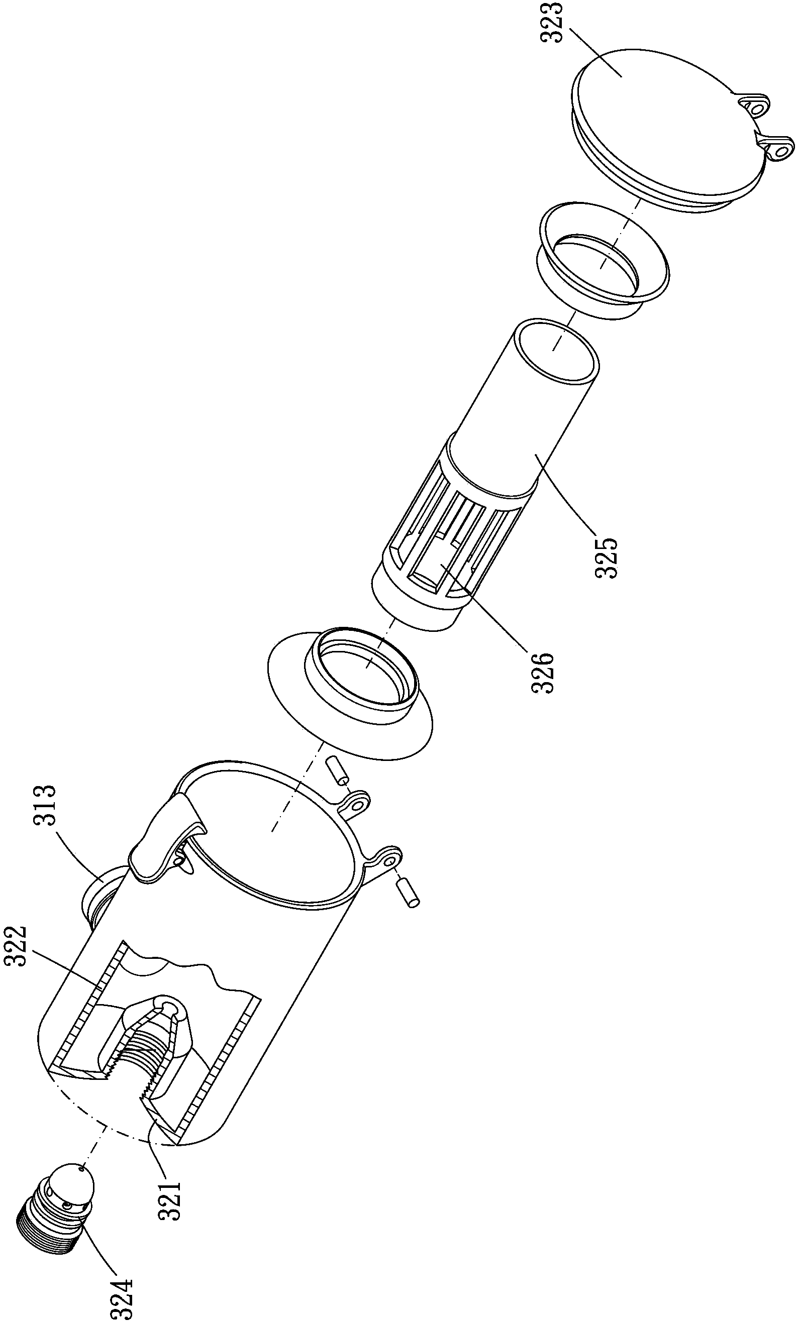 Dust collection type grinder