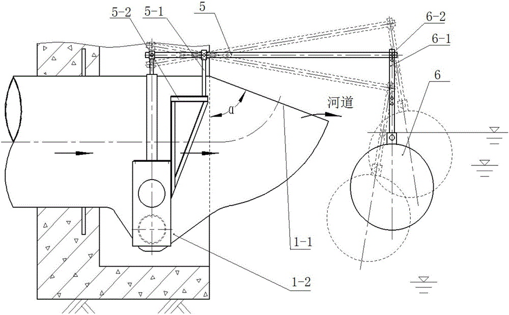 Rain and sewage flow splitting automatic control device