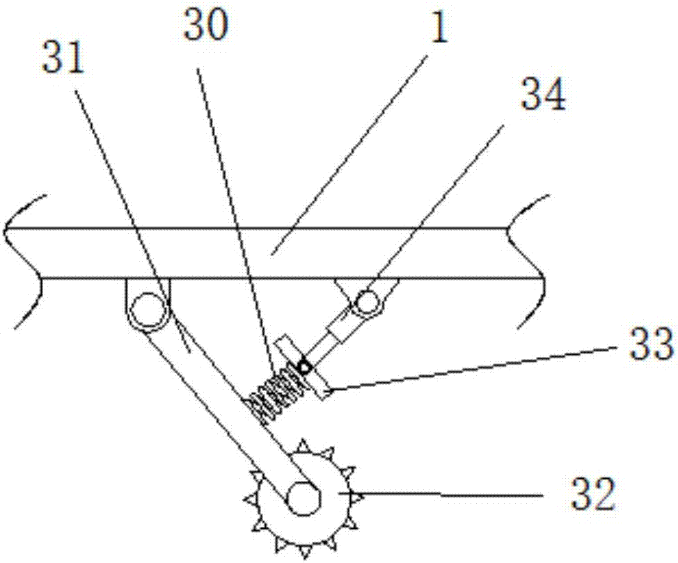 Agricultural thin-film laminating device on which water can be sprayed