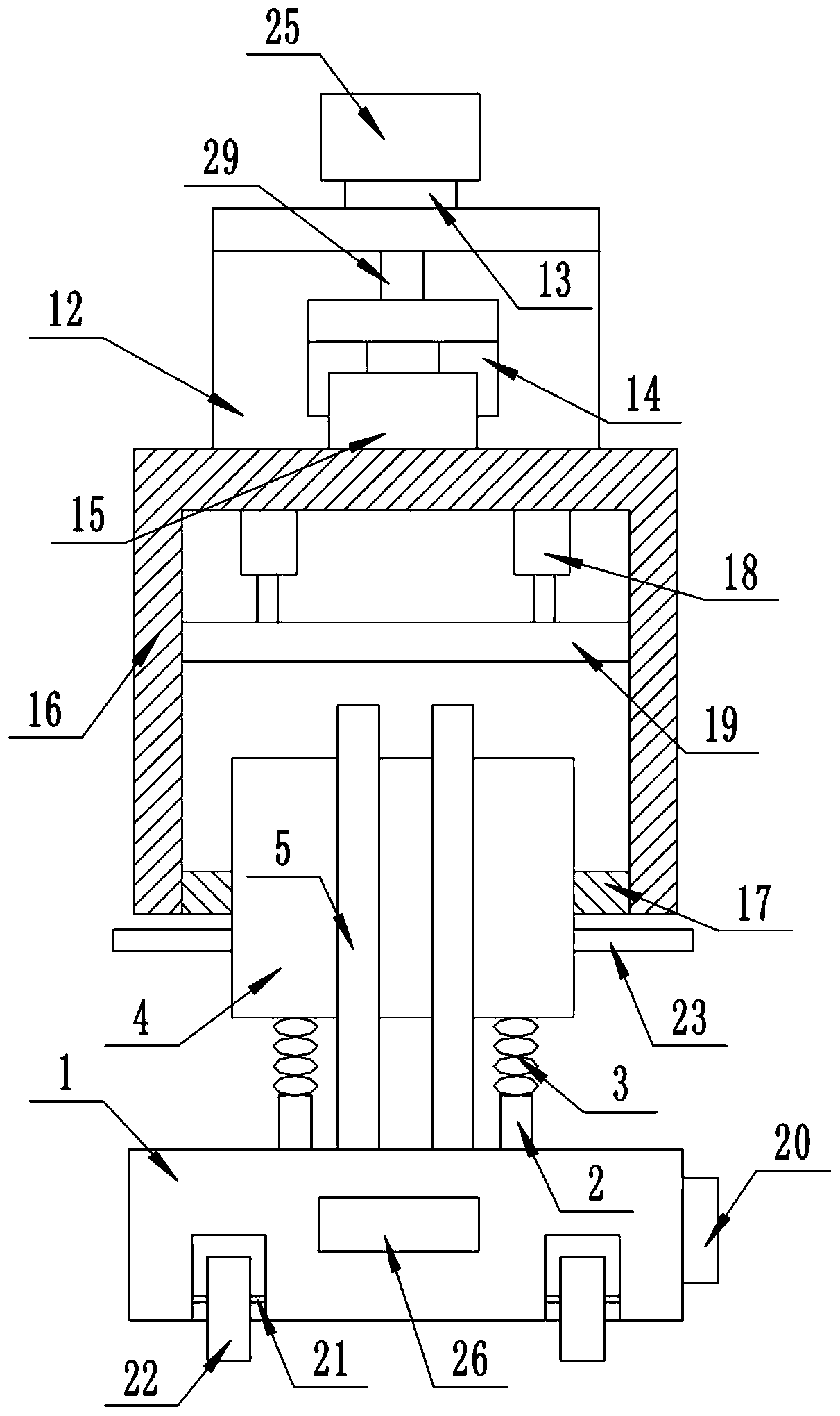 An intelligently controllable electromagnetic telescopic injection lamp mold