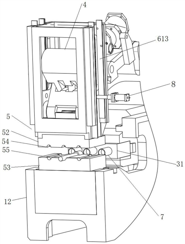 Horizontal die splitting mechanical horizontal forging machine