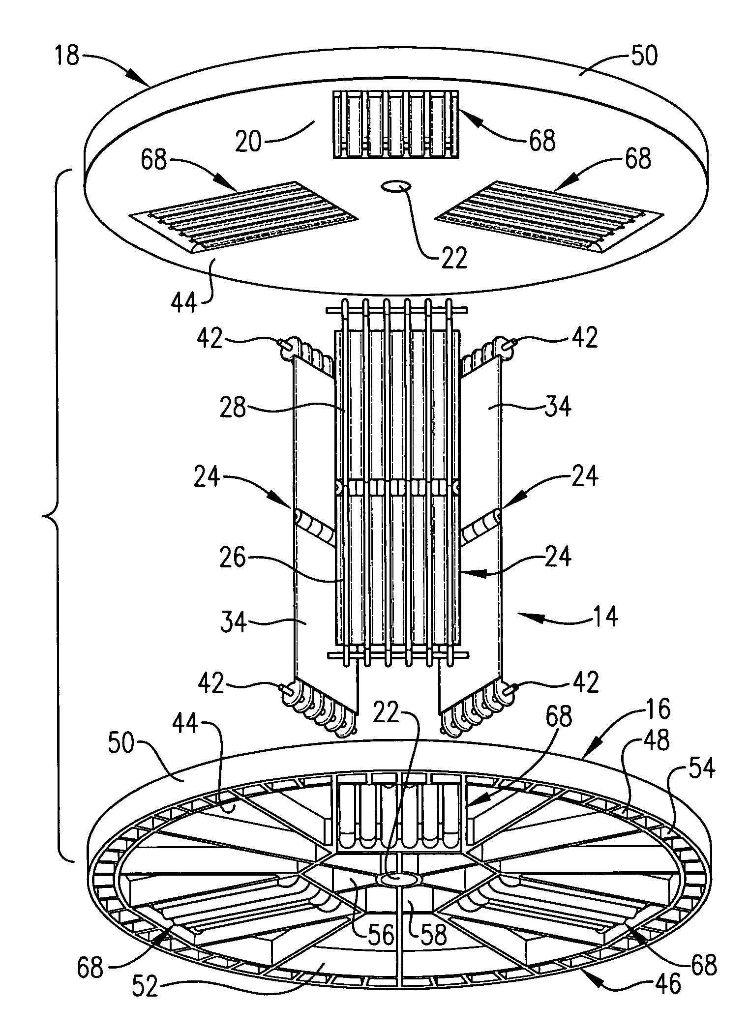 Lightweight collapsible reel for cable, conduit or tubing