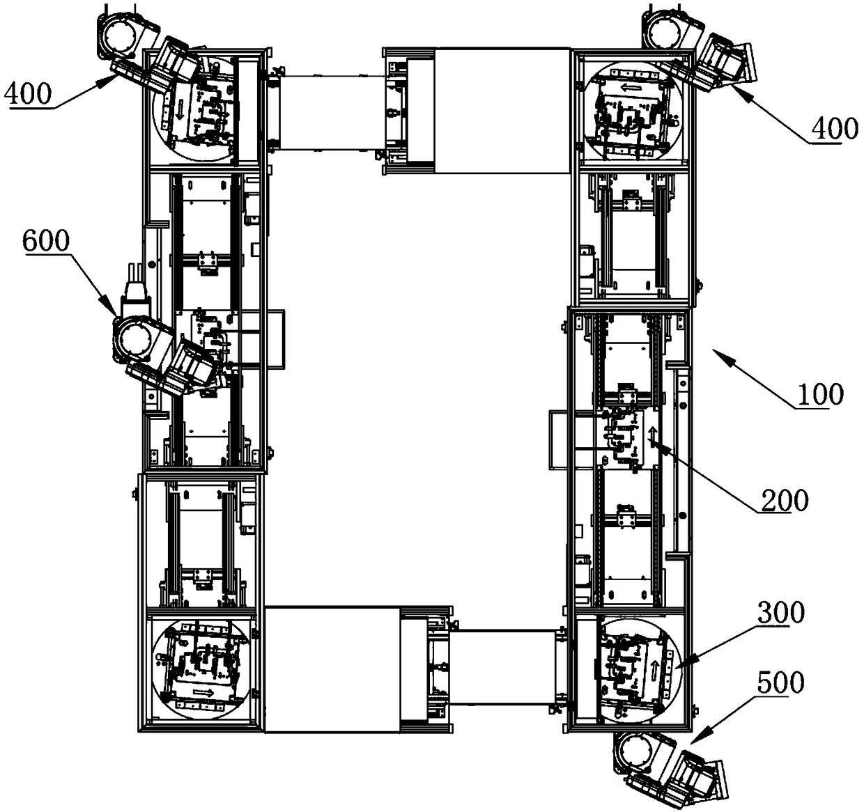 Automatic circulation backflow device for testing electric plate of intelligent sound box