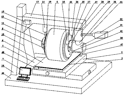 A method and device for surface modification of laser shot peening composite rolling strengthening