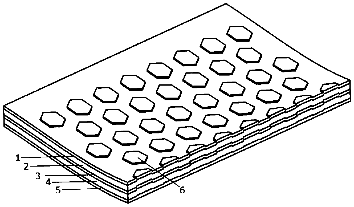 Interlocking type all-solid-state lithium ion battery membrane blank and forming method and forming device thereof