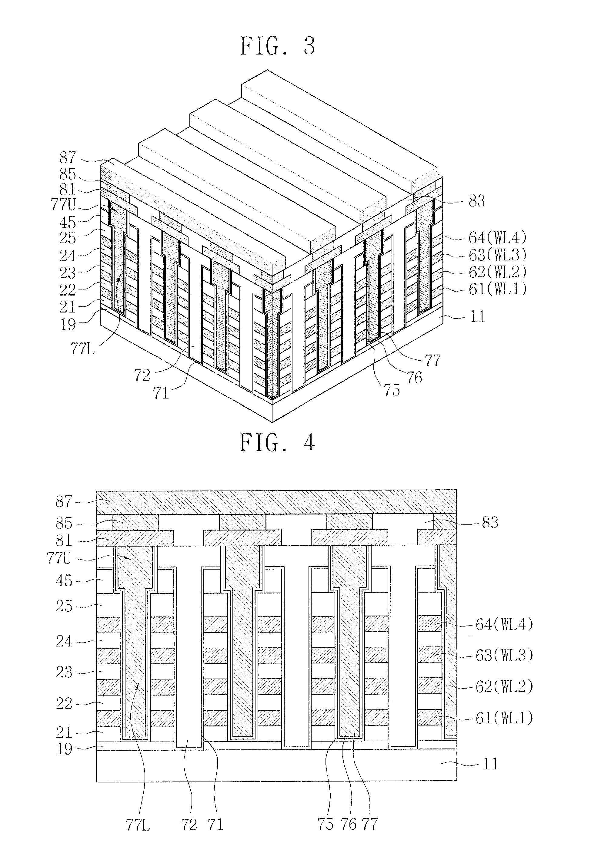 Non-volatile memory device having a resistance-changeable element and method of forming the same