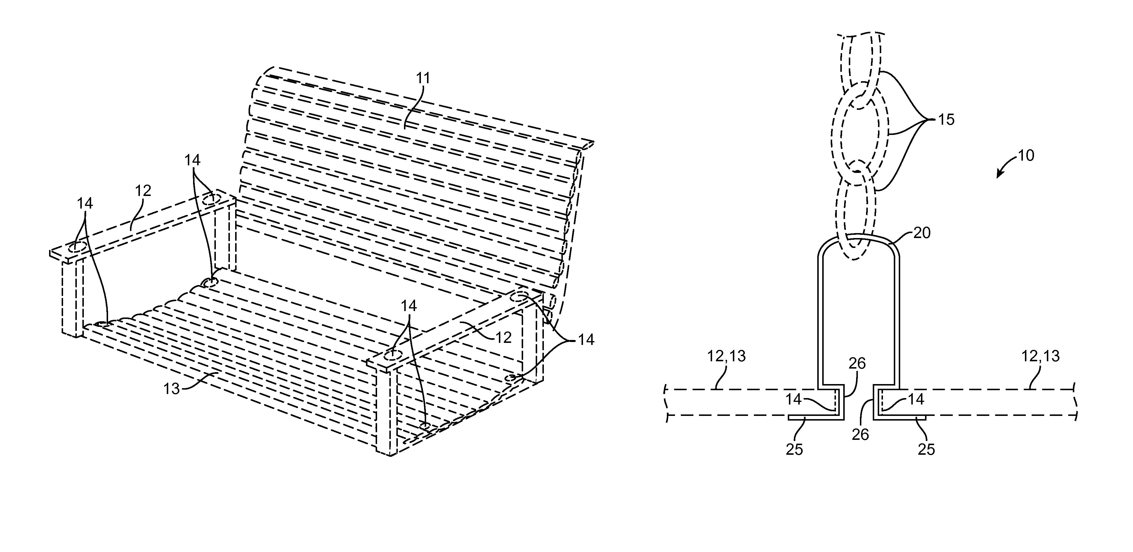 Quick-release hooking mechanism for a swing