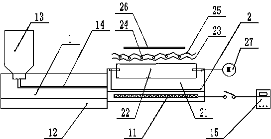 Roll shaft type varnished wire surface lubricant coating device and application thereof