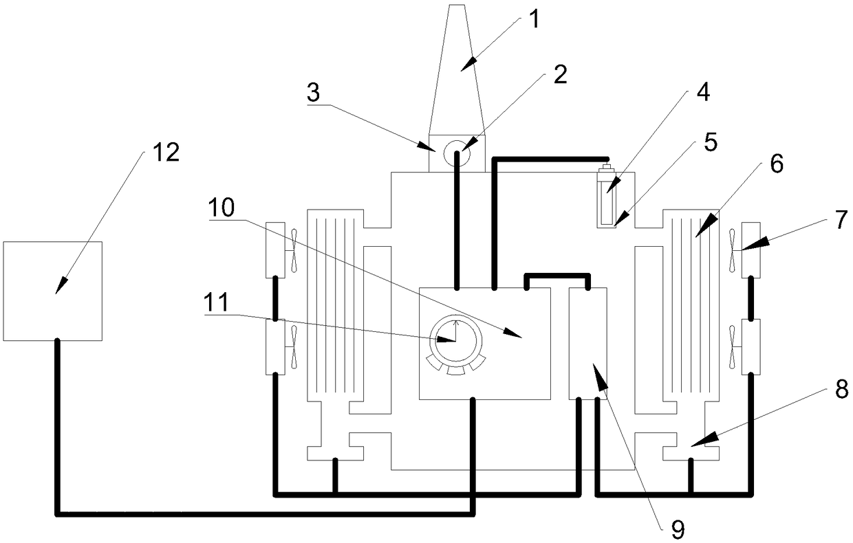 Non-intrusive winding temperature measurement method for forced oil circulation air-cooling cake type winding transformer