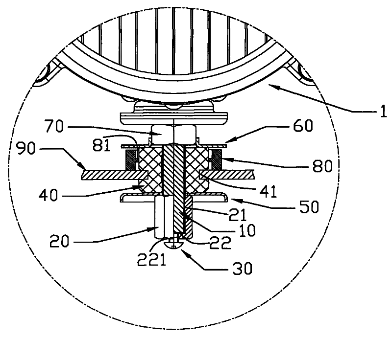 Luminaire with limit pre-pressing structure