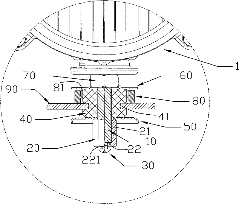 Luminaire with limit pre-pressing structure