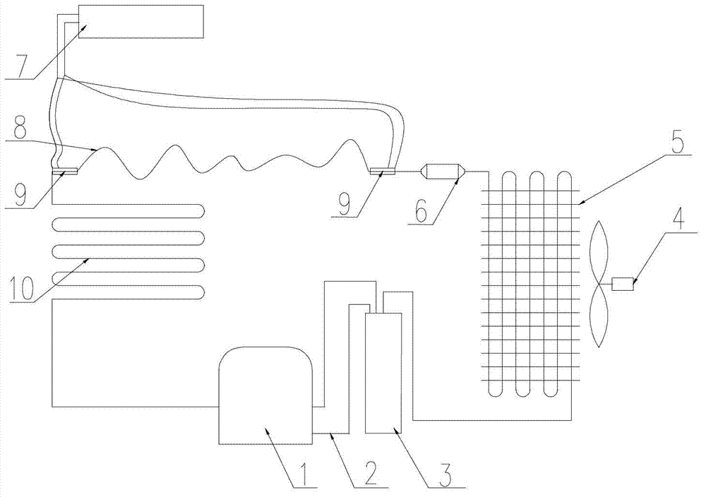 Capillary anti-blocking structural assembly of low-temperature refrigerator and controlling method for assembly