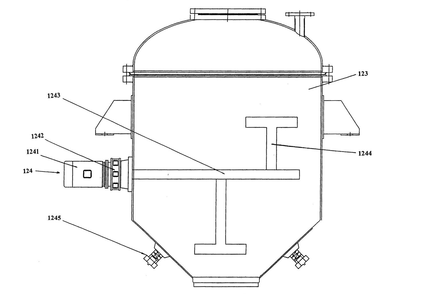 Continuous vacuum microwave drying device