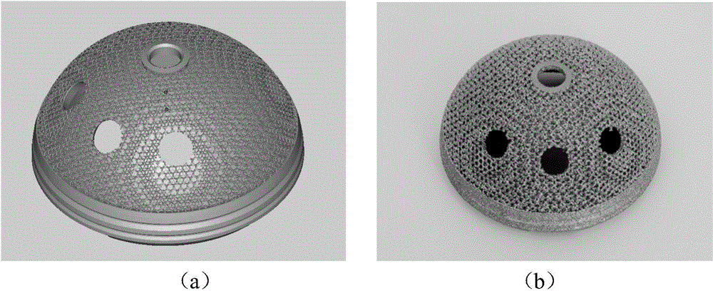 Preparation method for high-performance low-modulus medical titanium alloy three-dimensional metal part