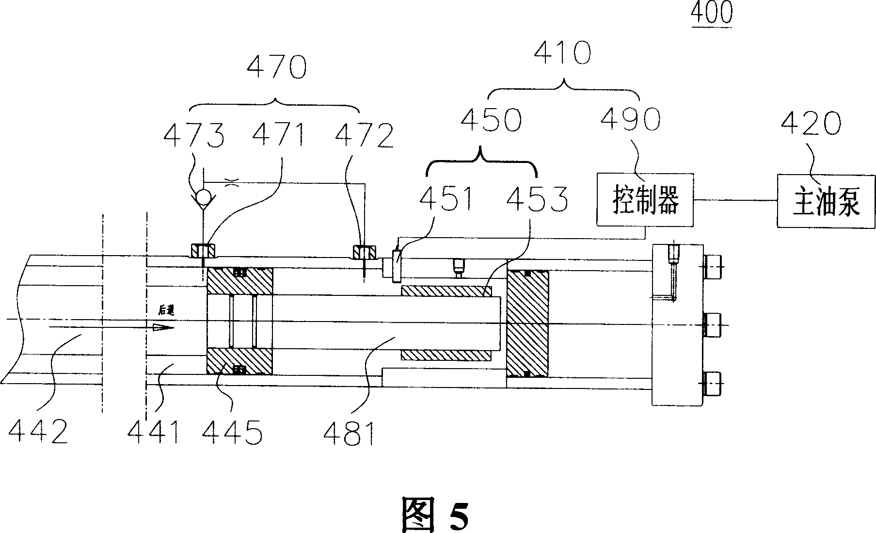 Liquid controlled reversing buffering mechanism and method