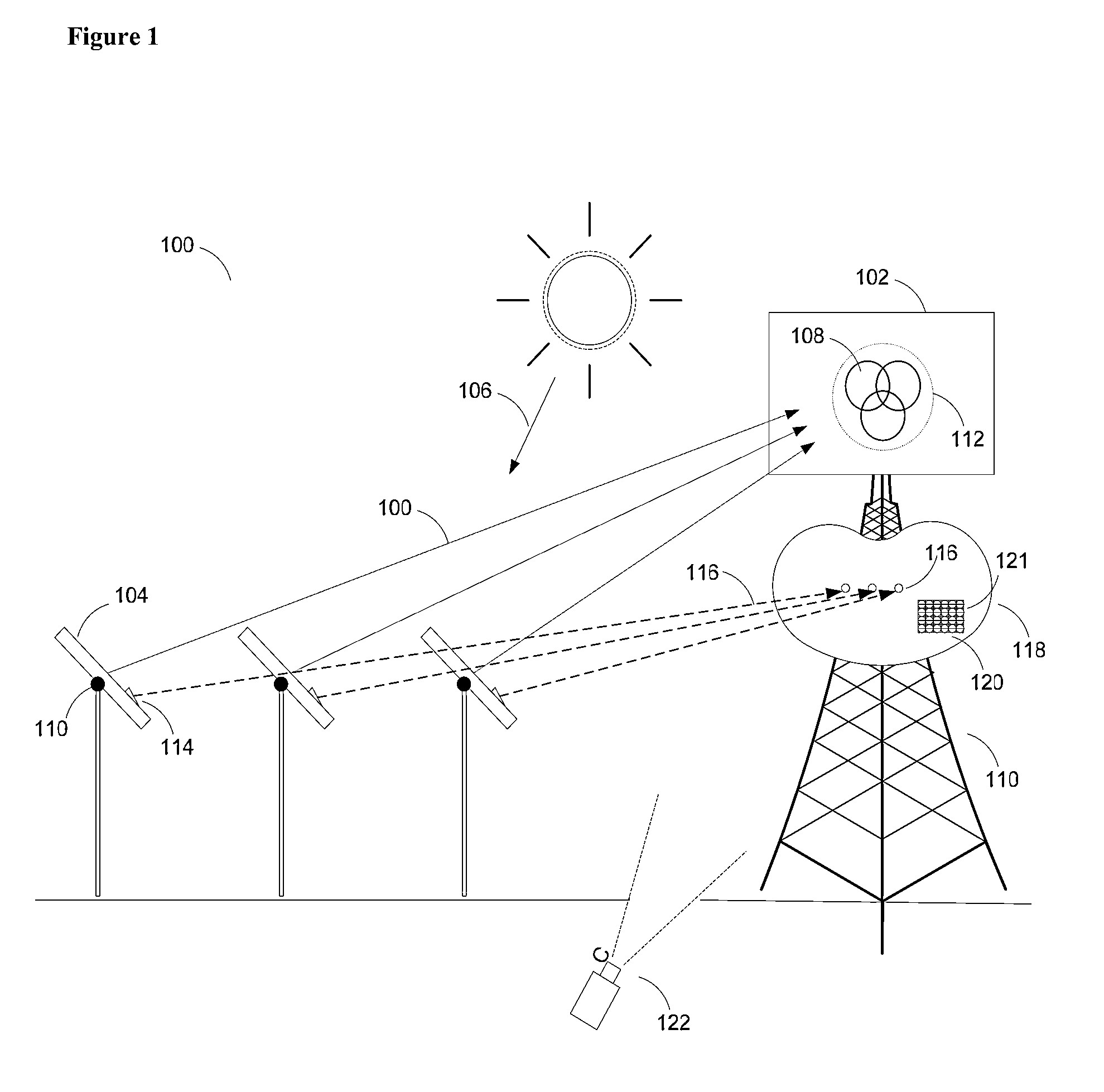 Closed loop tracking system using signal beam