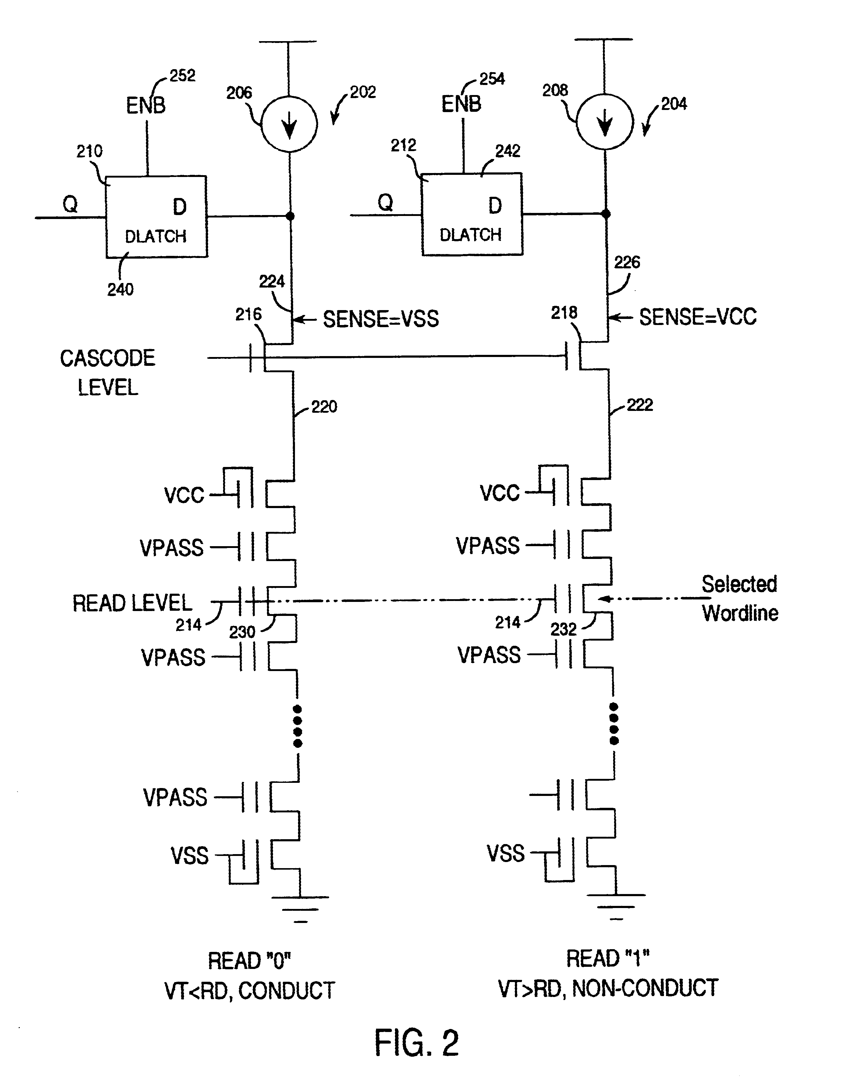 Ascending staircase read technique for a multilevel cell NAND flash memory device