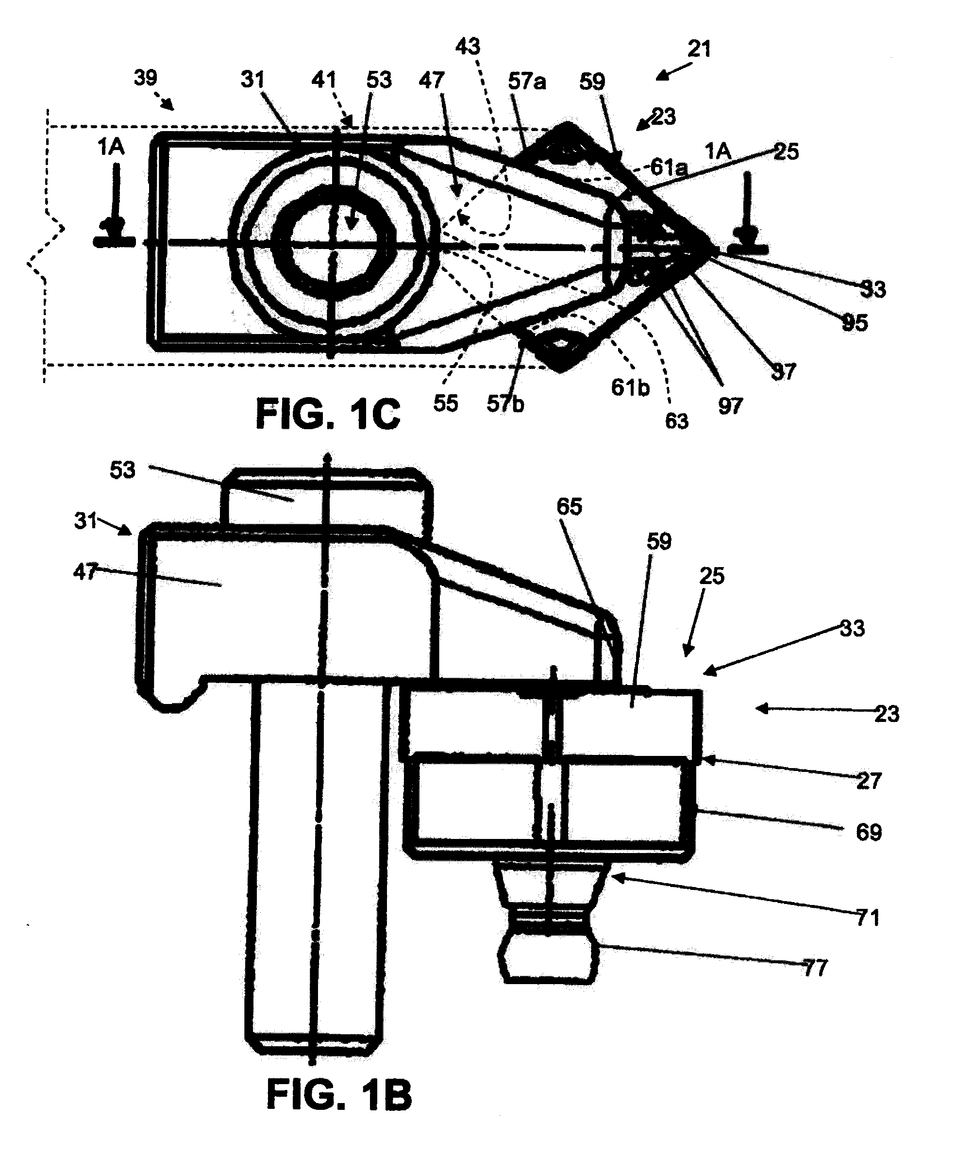 Cutting tool and cutting insert with fluid flow structures