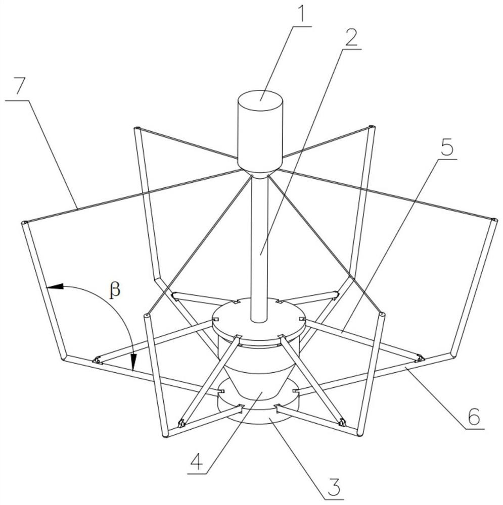 A foldable floating marine fishery farming platform