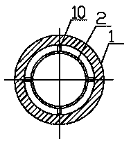 Controlled-release dosing device and oil field water injection well opening tail end unpowered controlled-release sterilizing method