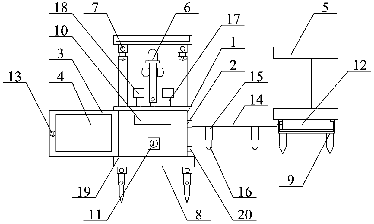 Multifunctional ground early warning device for high-speed train