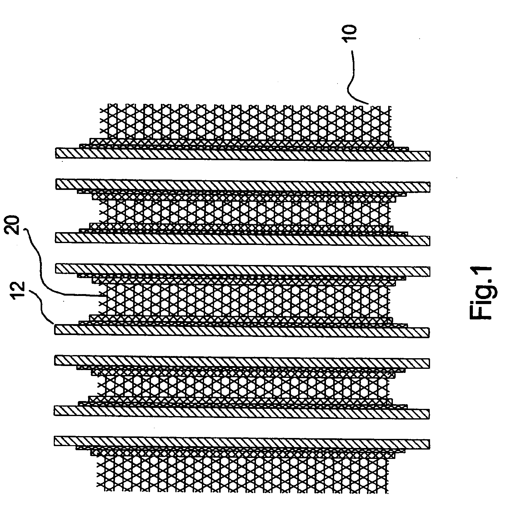 Fuel cell support structure