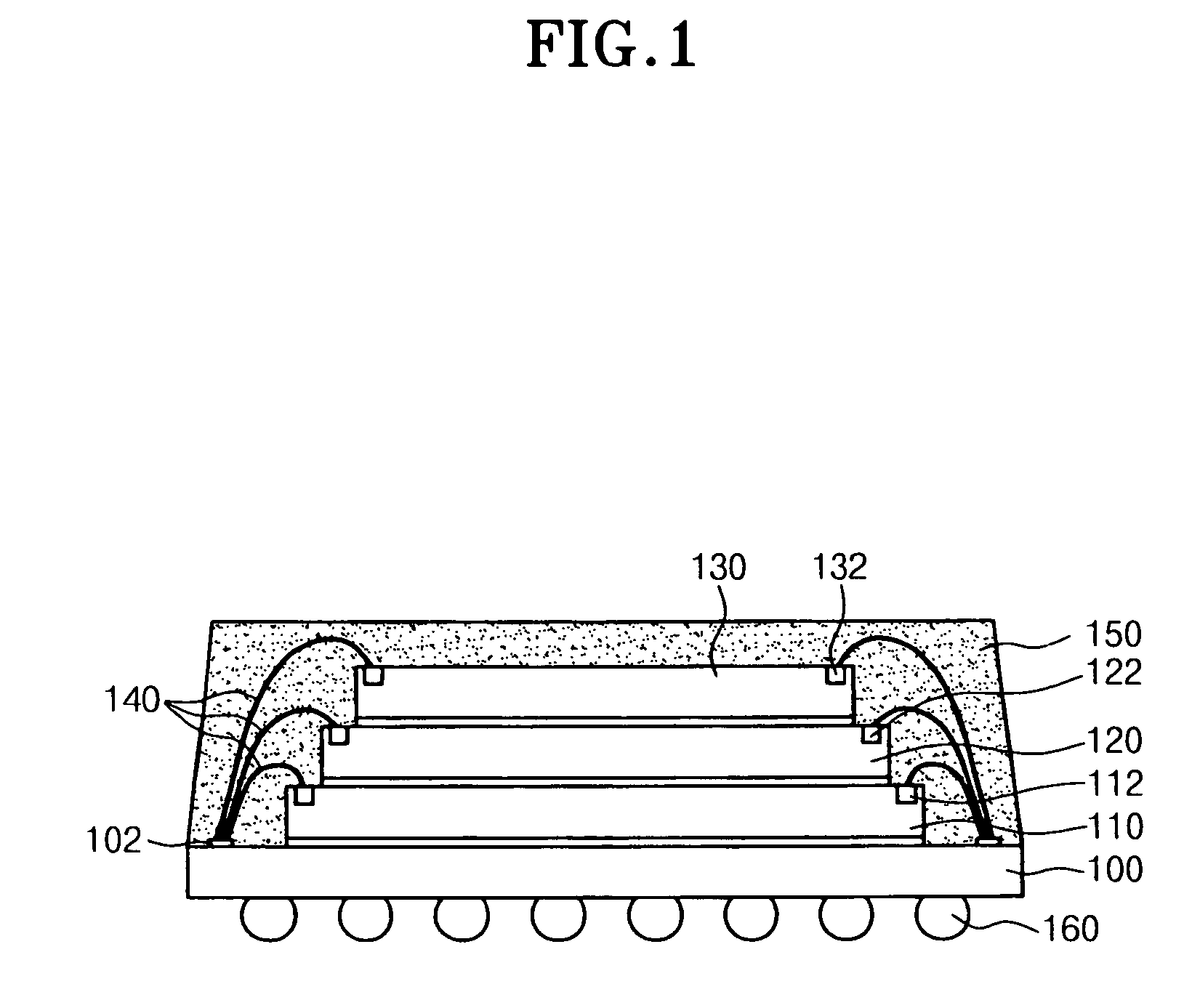 Stack package utilizing through vias and re-distribution lines