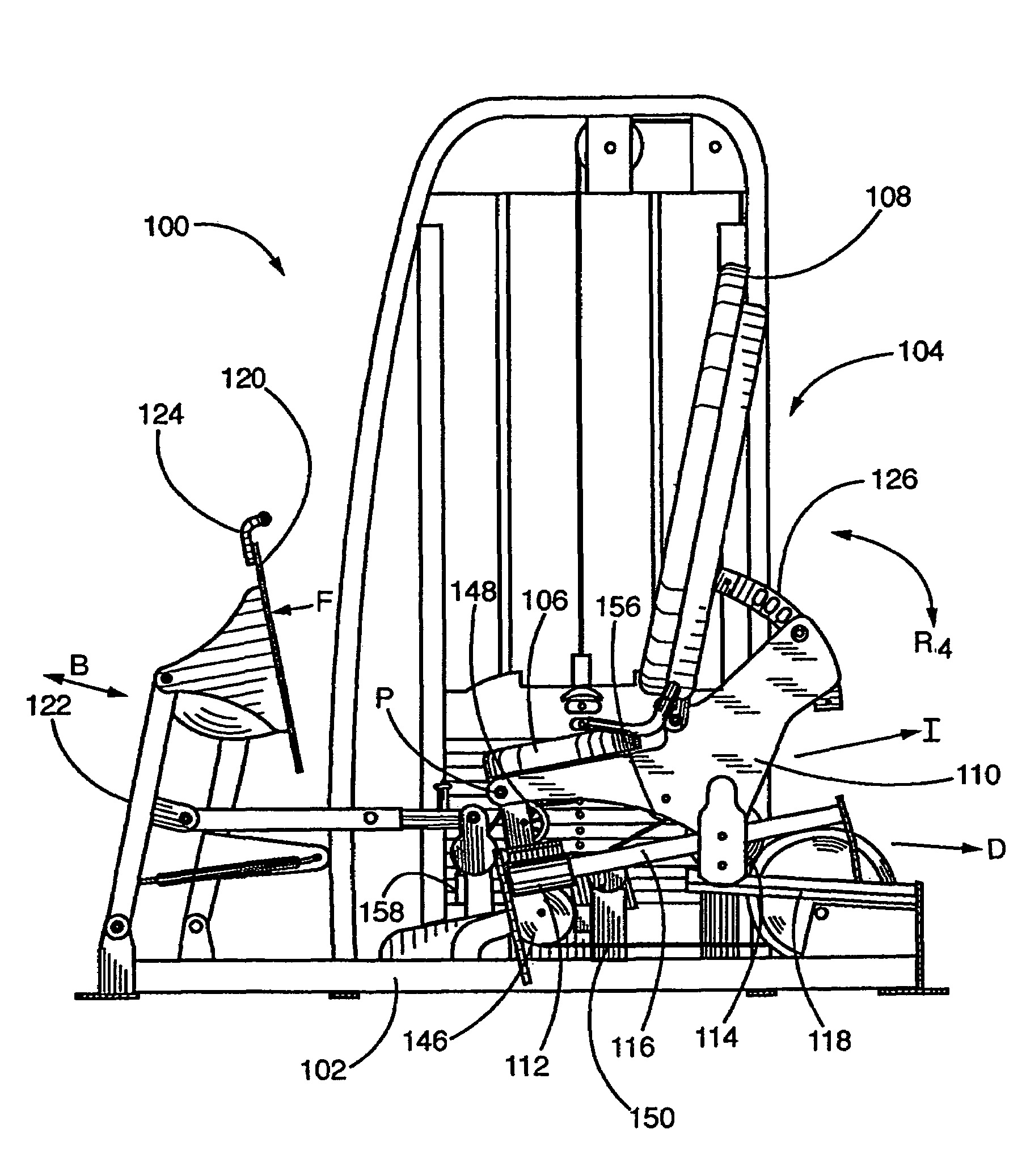 Leg press machine