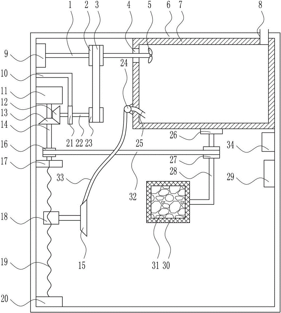 Intelligent air purifying device for novel building