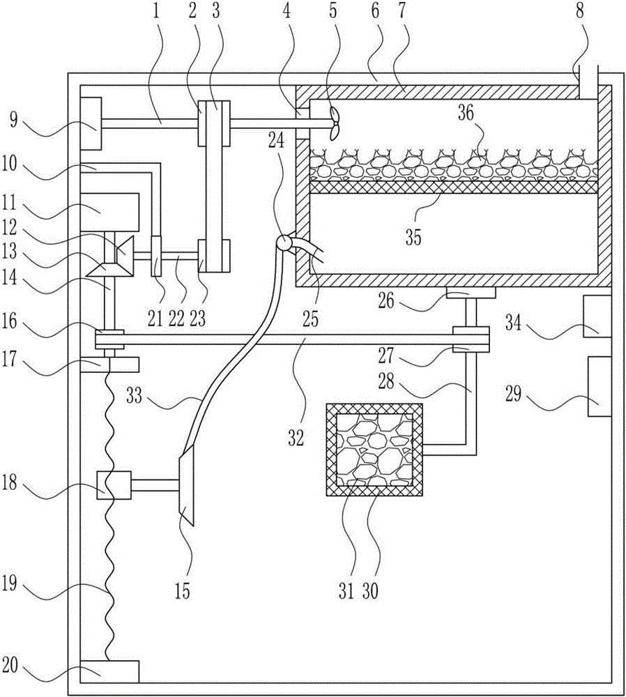 Intelligent air purifying device for novel building