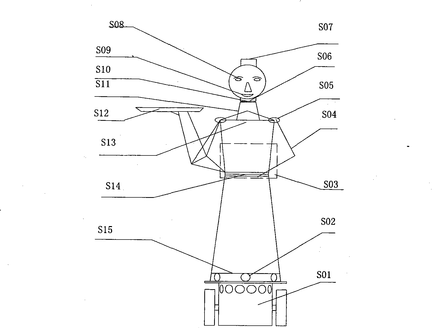 Dining room service robot system