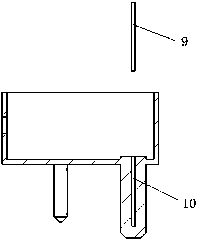 An automatic needle pressing machine for assembling the grounding pole core needle of a triangular plug