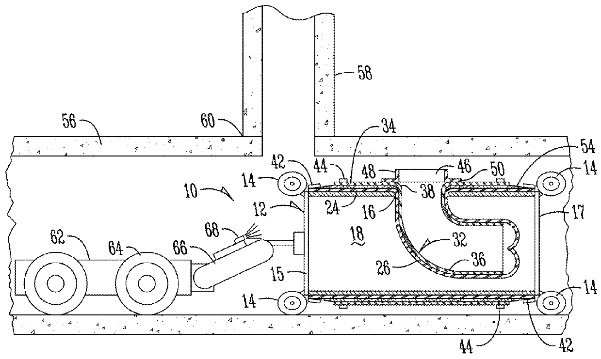 Means and method for lining a pipe