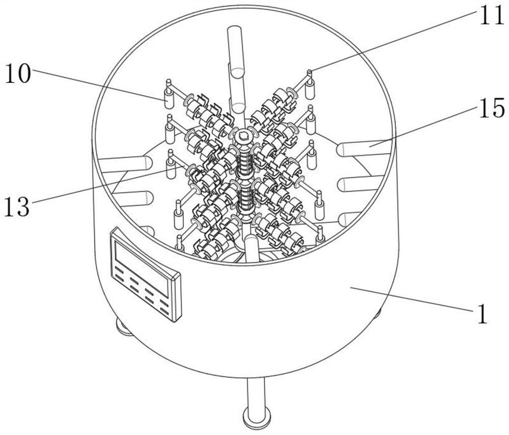 Antibacterial spraying-free plastic, production device and processing method