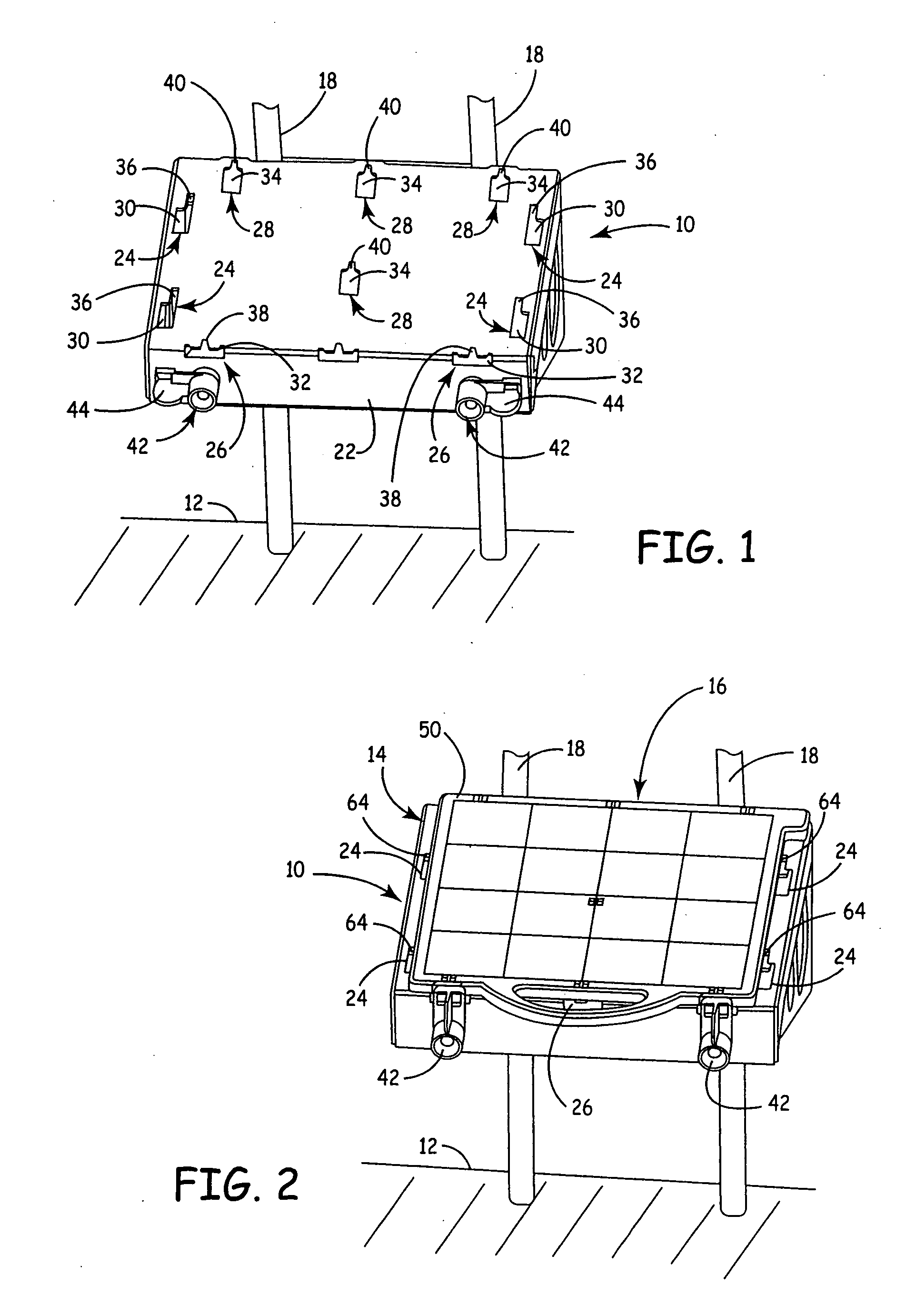 Modeling apparatus with tray substrate