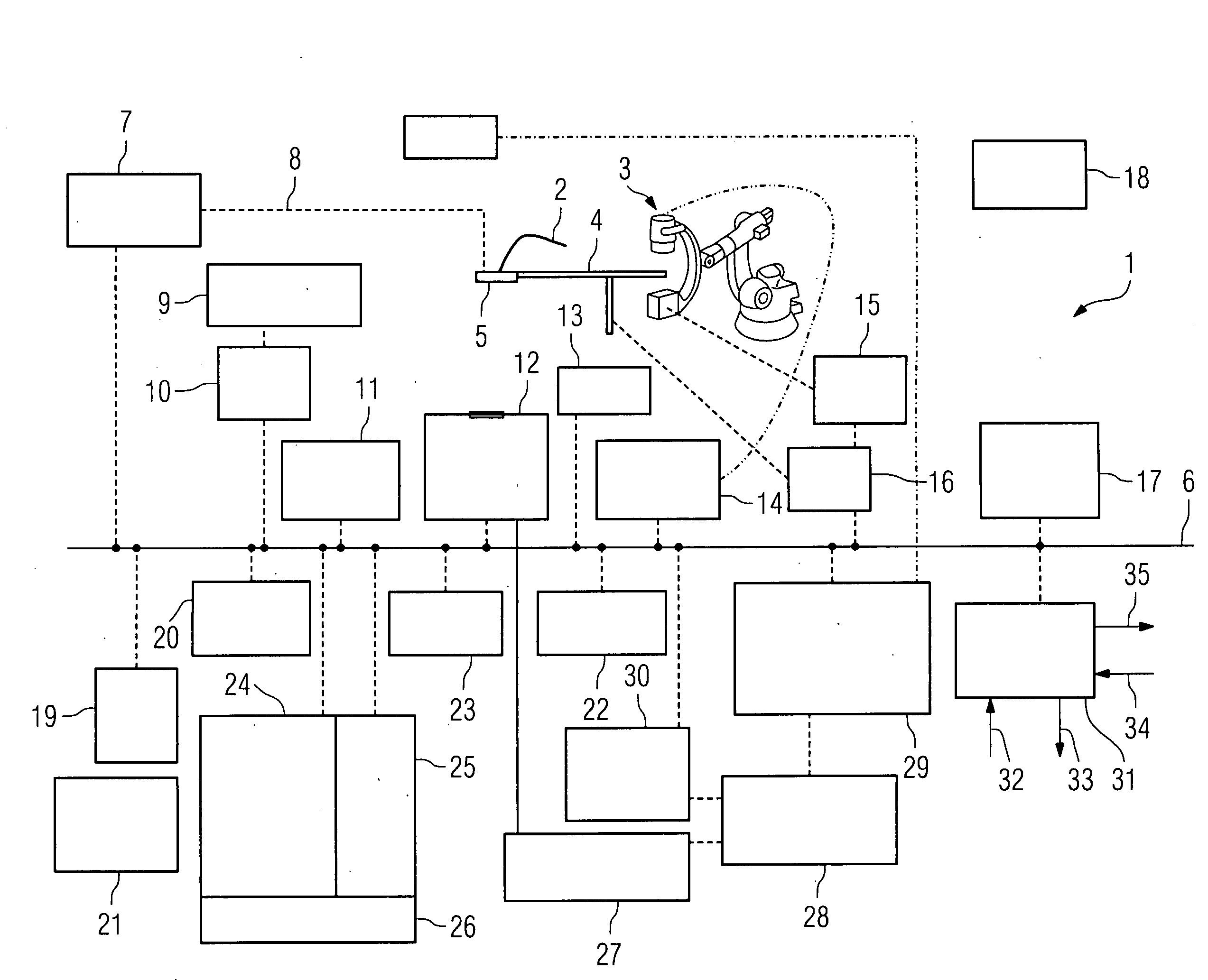 Medical imaging facility, in particular for producing image recordings in the context of a treatment of cardiac arrhythmias, and associated method