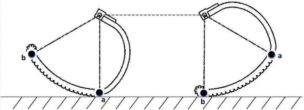 Wheel leg type walking mechanism