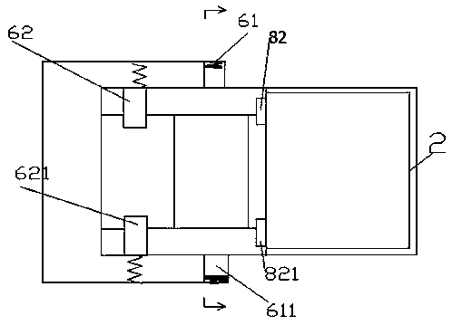 A retractable bed with guardrails