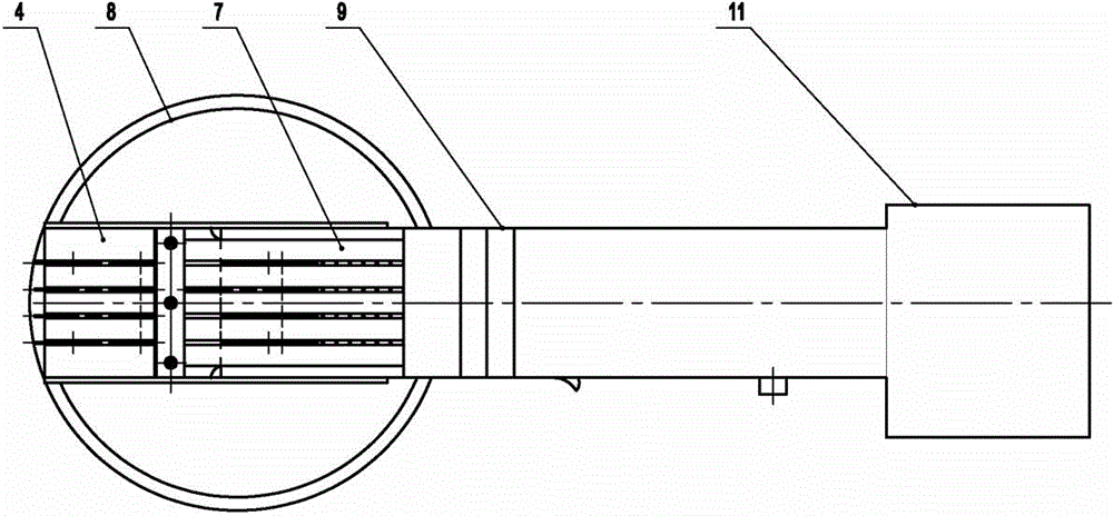 Cotton separation device of cotton picking machine