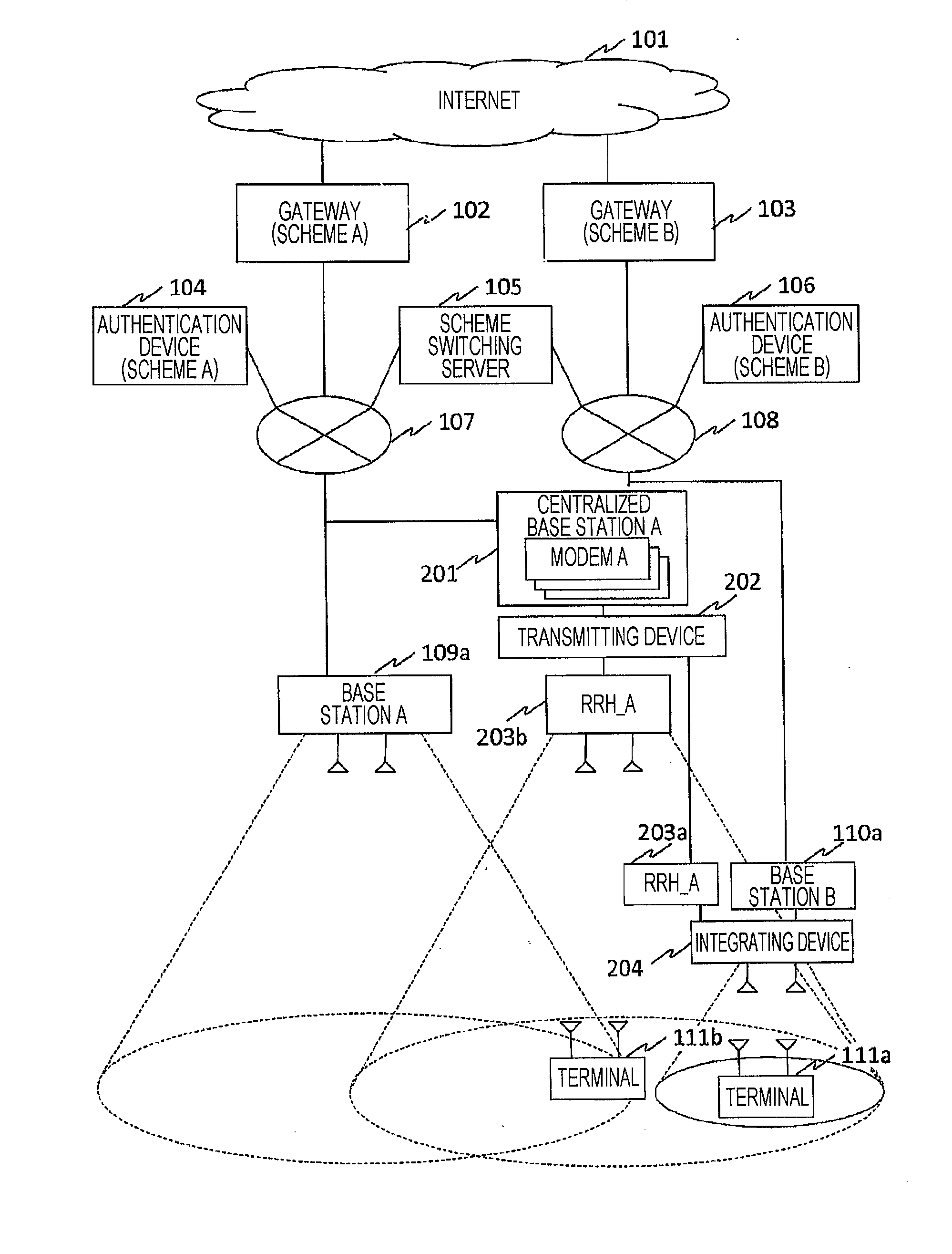 Communication device, radio communication system, radio communication method, and terminal