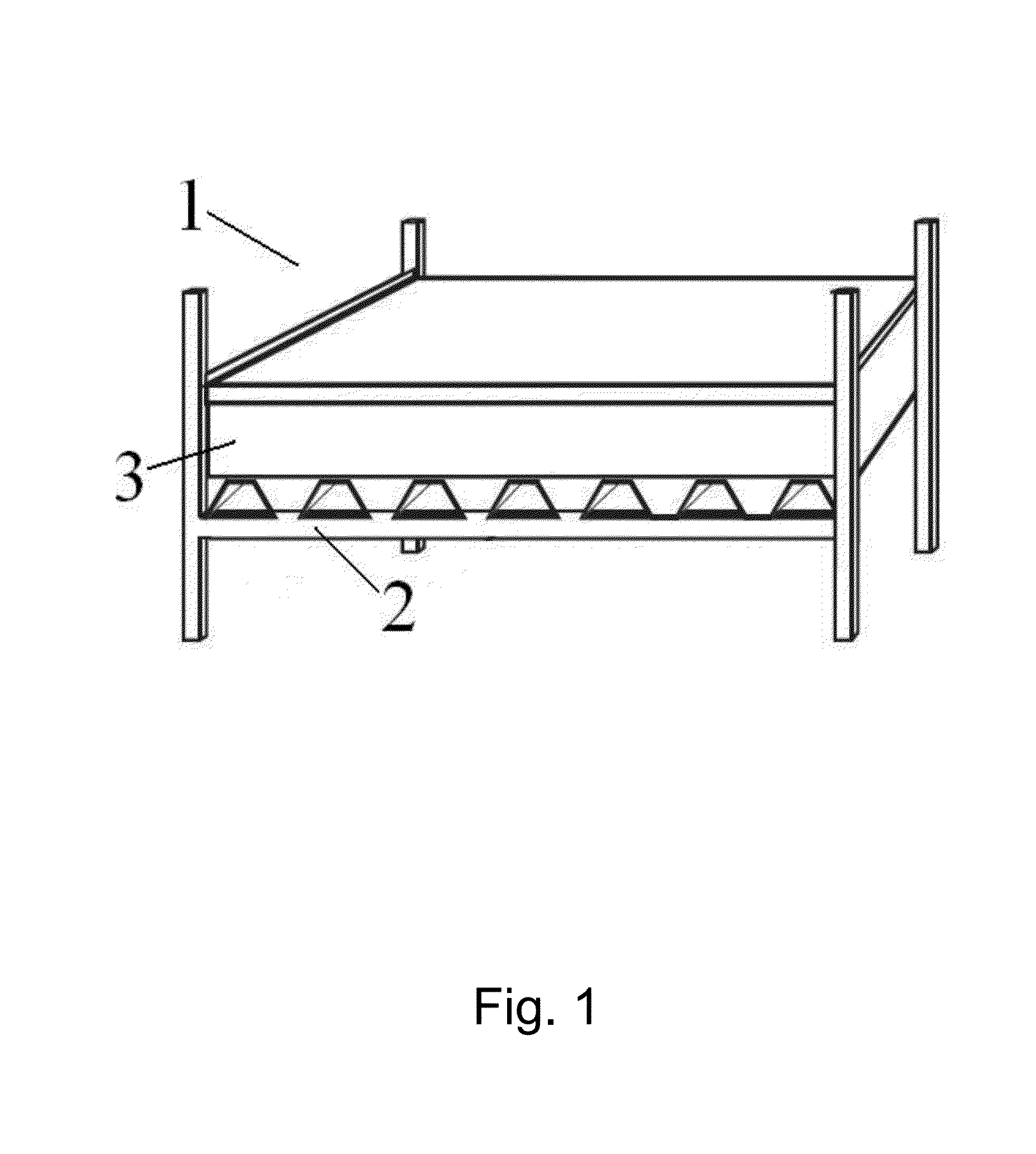 Localized aeration equipment for growing champignons and other cultivated mushrooms and the method of its usage